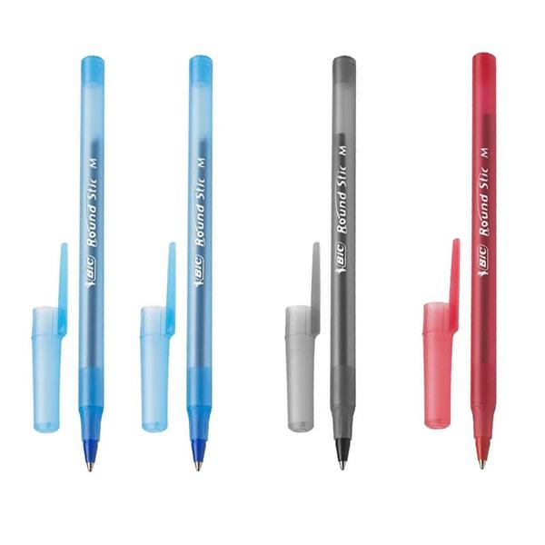 Bic Round Stic Tükenmez Kalem 4'lü 2 Mavi 1 Kırmızı 1 Siyah