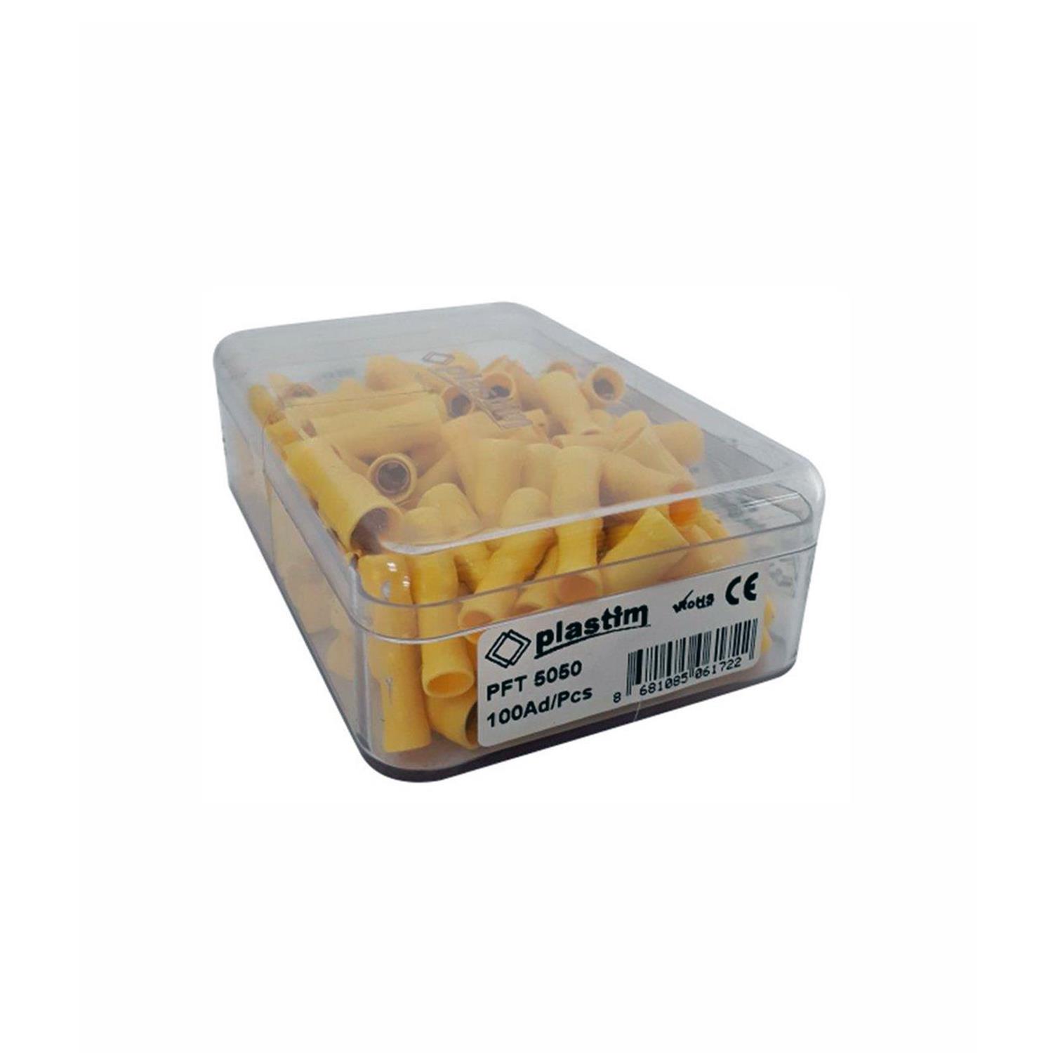 PLASTİM PFT-5050 6,0 MM DİŞİ TERMİNAL İZOLELİ KABLO UCU (100 ADET )