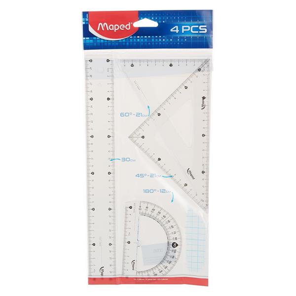 Maped 4'Lü Eko 30 Cm Kristal Cetvel Seti 242830