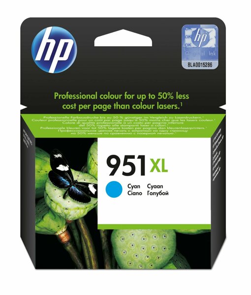 HP 951Xl Cn046A Mavi Kartuş Oj 8100 Oj 8600