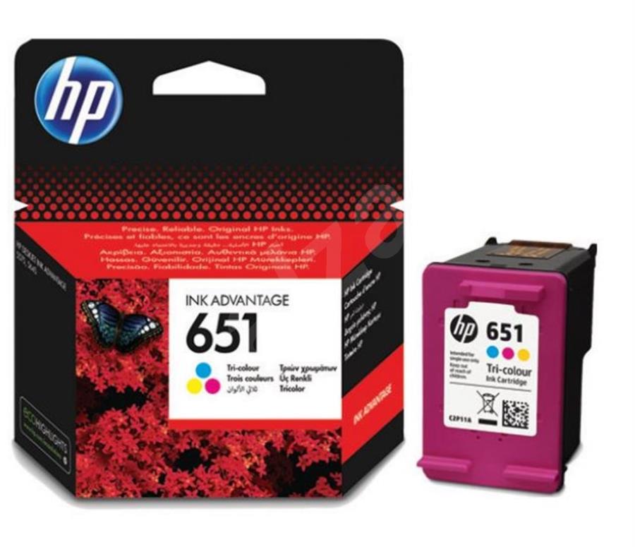HP 651 C2P11Ae Üç Renkli Mürekkep Kartuş