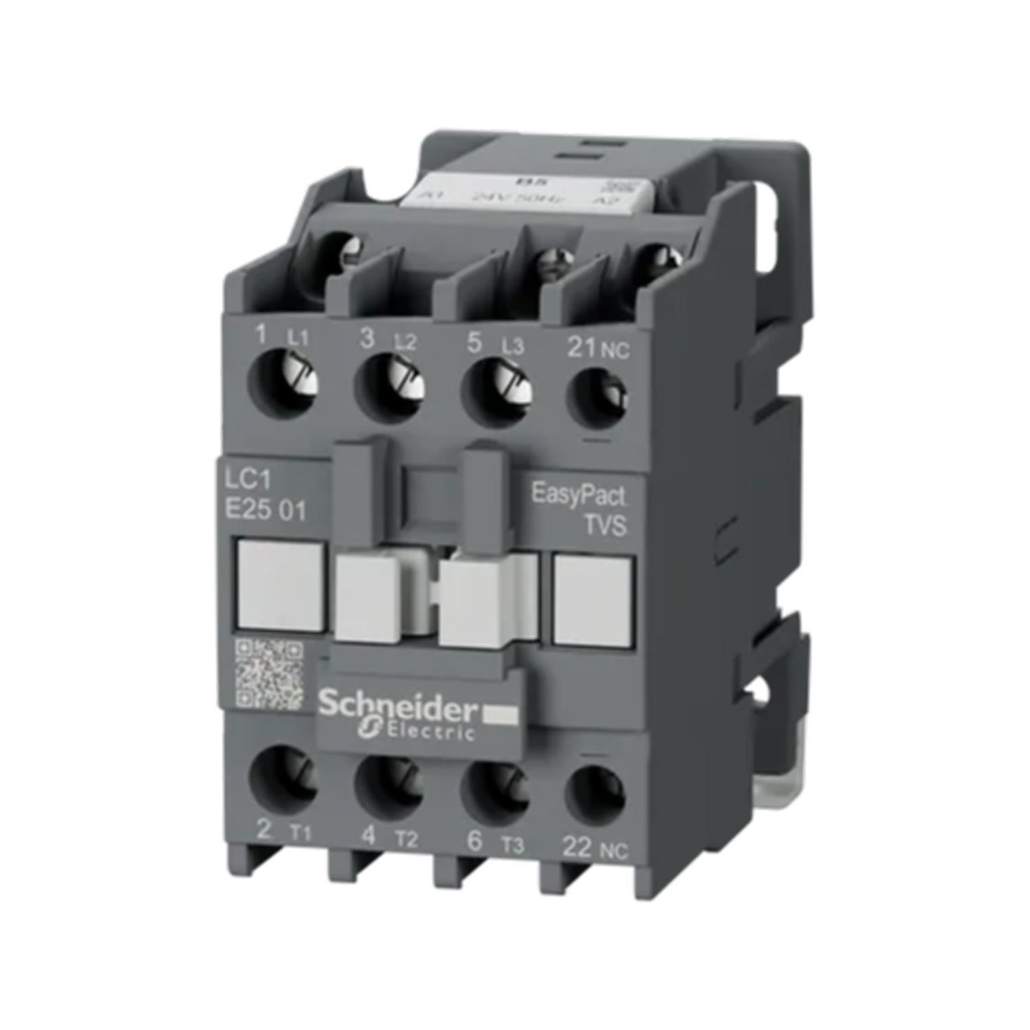 SCHNEIDER EASYPACT TVS LC1E2501B5 3P 25A 24VAC GÜÇ KONTAKTÖRÜ