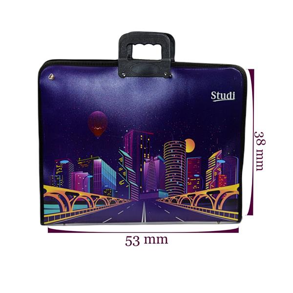 Studi 38x53 Desenli Proje Çantası