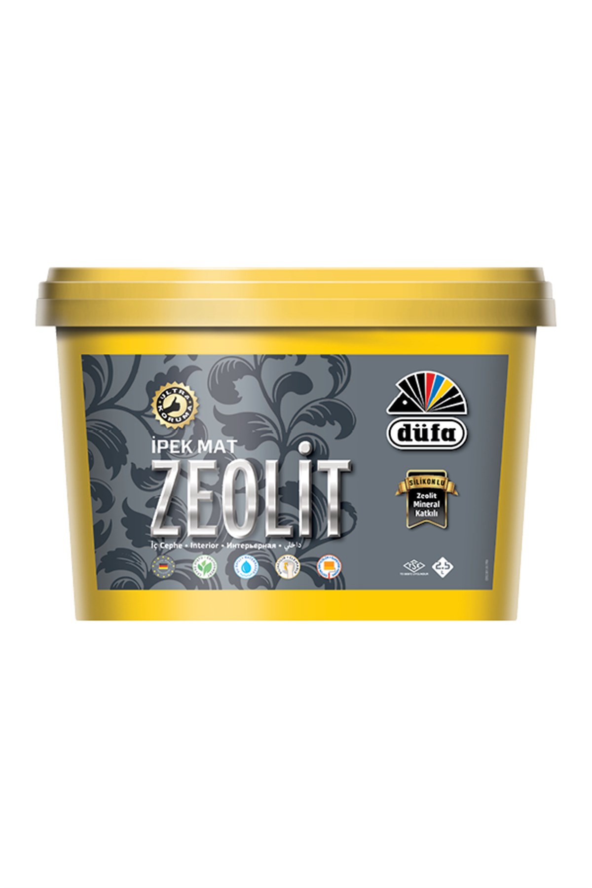 Düfa Zeolit İpek Mat İç Cephe Duvar Boya 2.5 l - YENİ KARTELA Kış Beyazı
