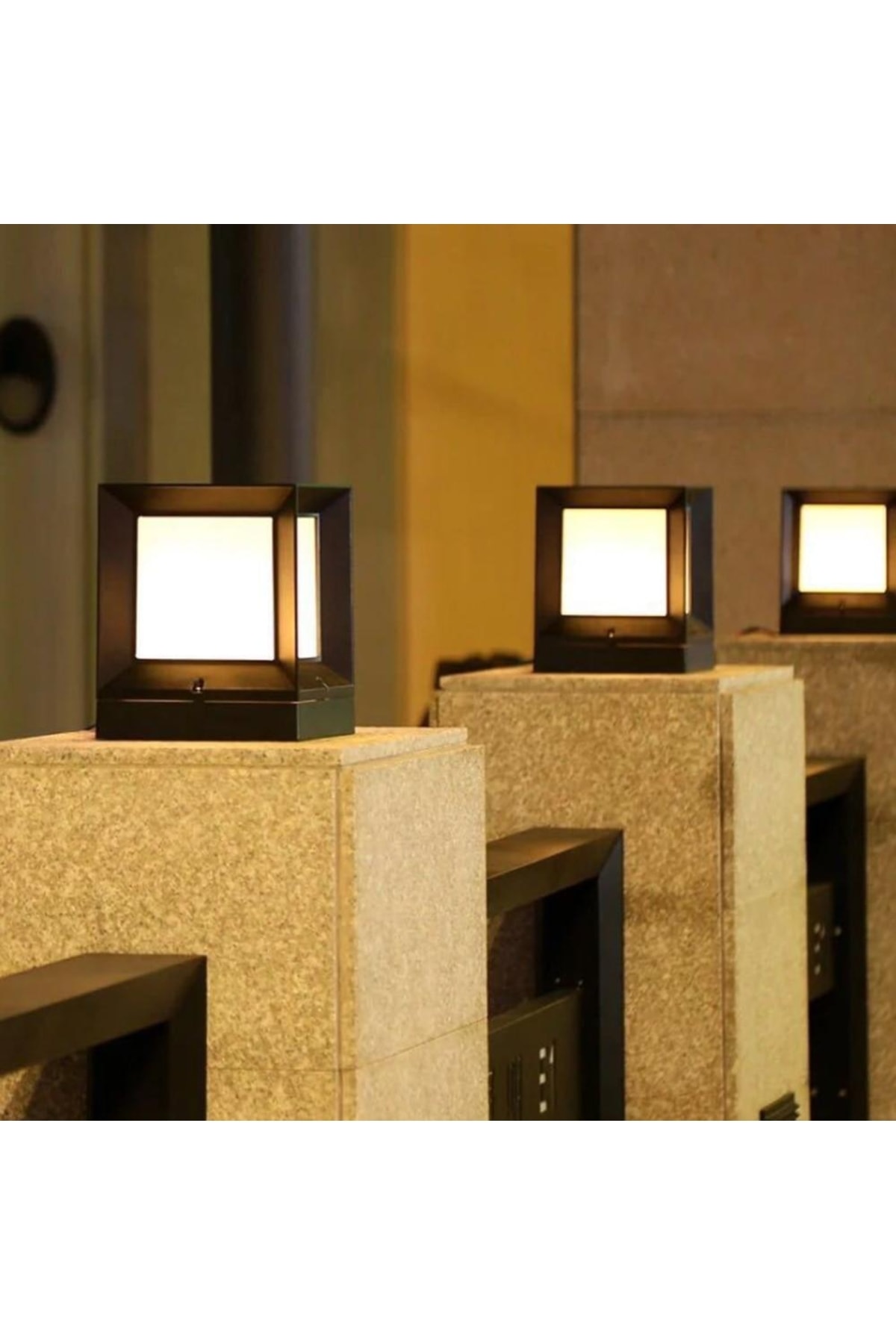Teknoloji Elektrik Park Ve Bahçe Aydınlatma Küp Kafesli