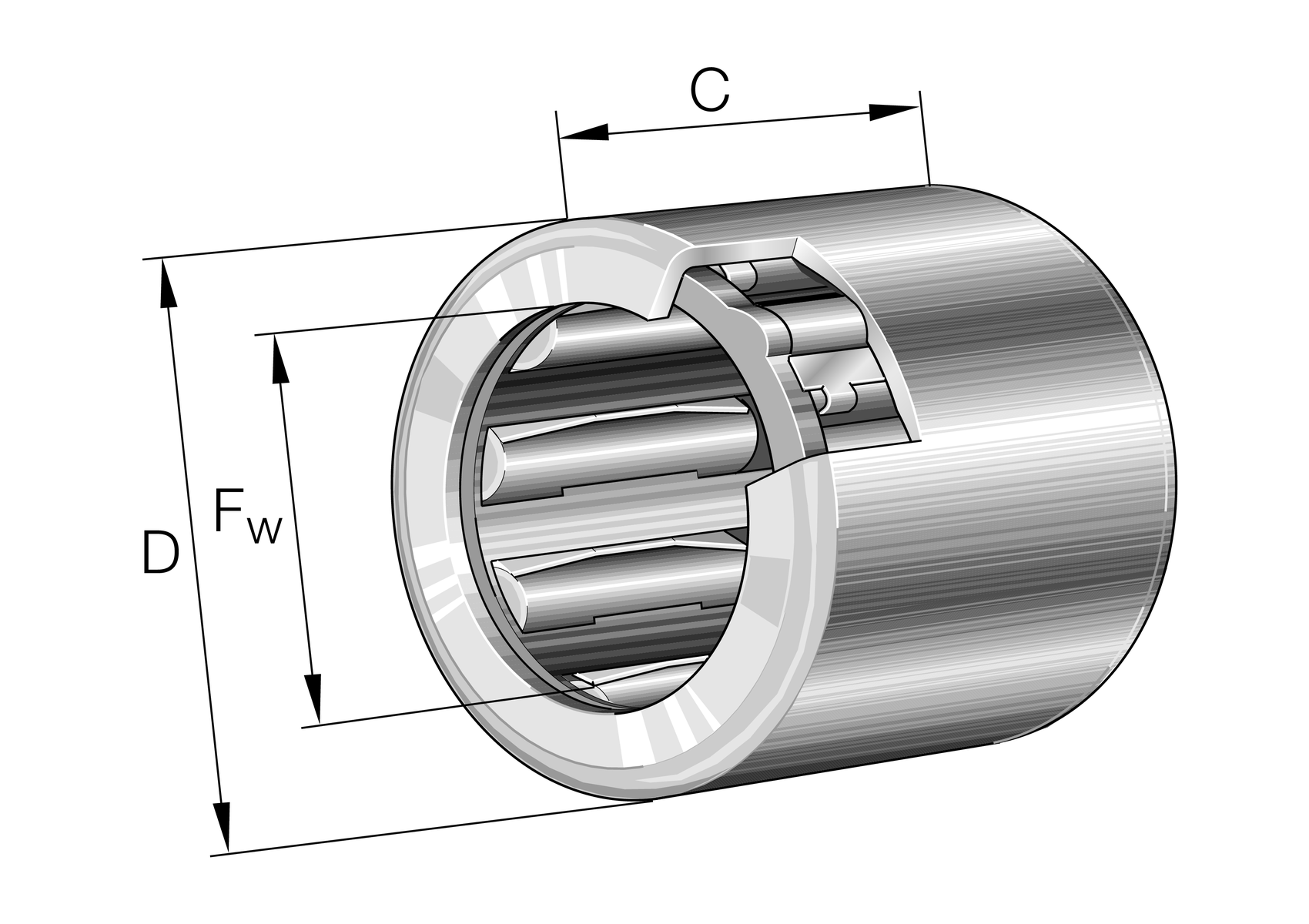 INA HF0612-L564 RULMAN
