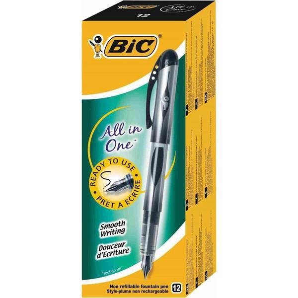 Bic Kullan At M Uç Dolma Kalem Siyah 12 Adet