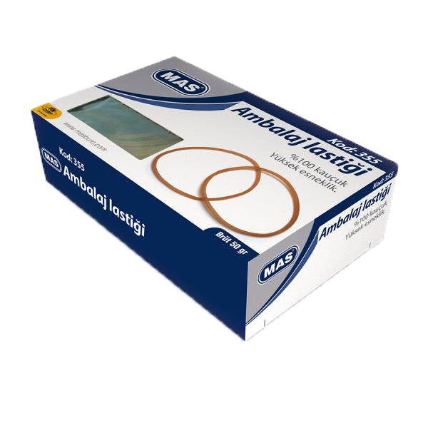 Mas 355 Lastik Kutu Midi %100 Kauçuk 50g 8 mm Çap