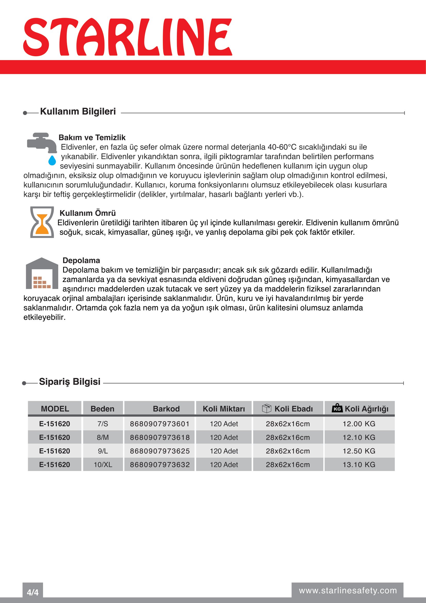 Starline E-151620 Genel Amaçlı Mor-Siyah Köpük Nitril Eldiven (7/S Beden)