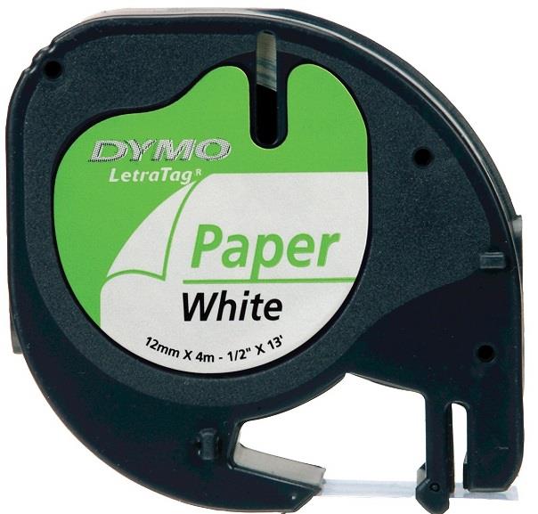 Dymo Letratag Kağıt Şerit 12 mm X 4 Metre Beyaz