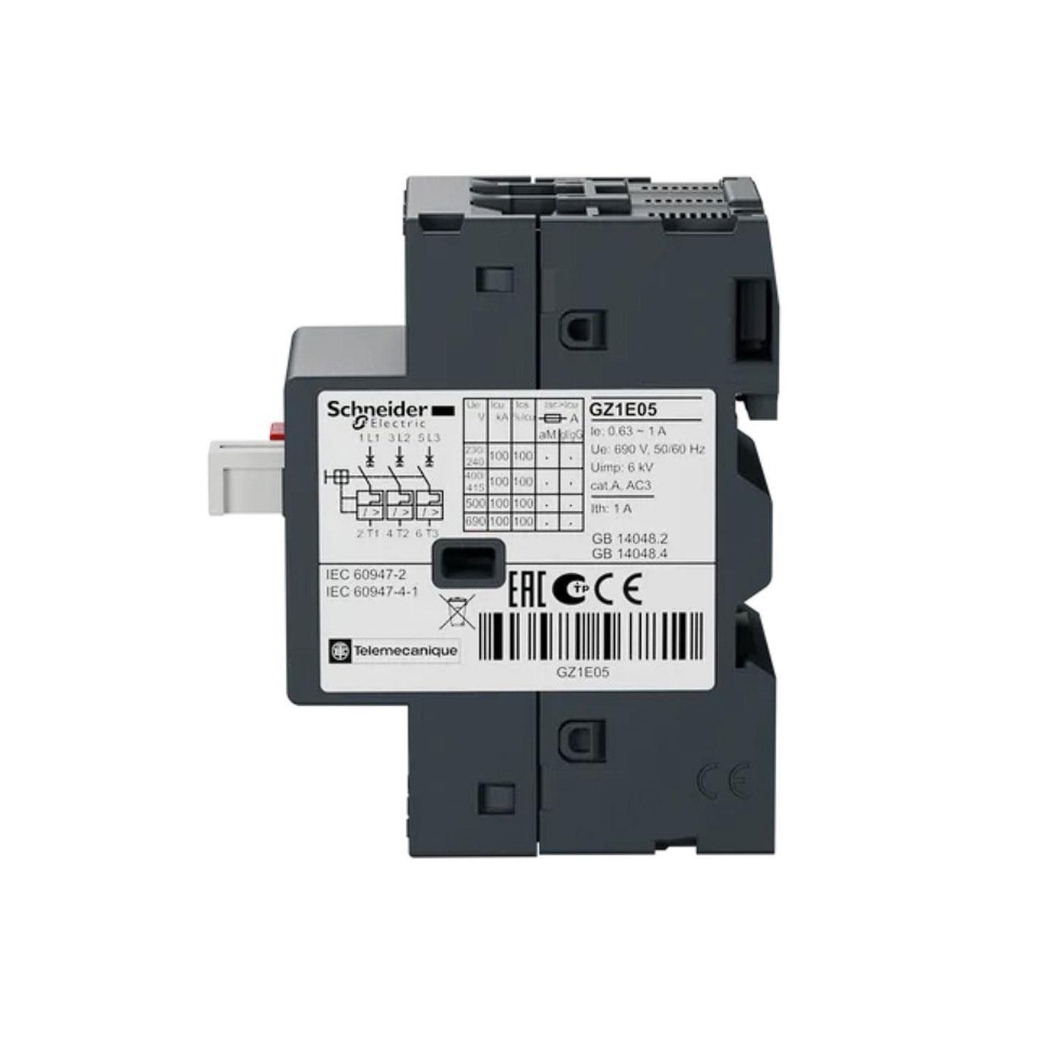 SCHNEIDER EASYPACT TVS GZ1E05 MOTOR KORUMA ŞALTERİ (0,63A-1A)
