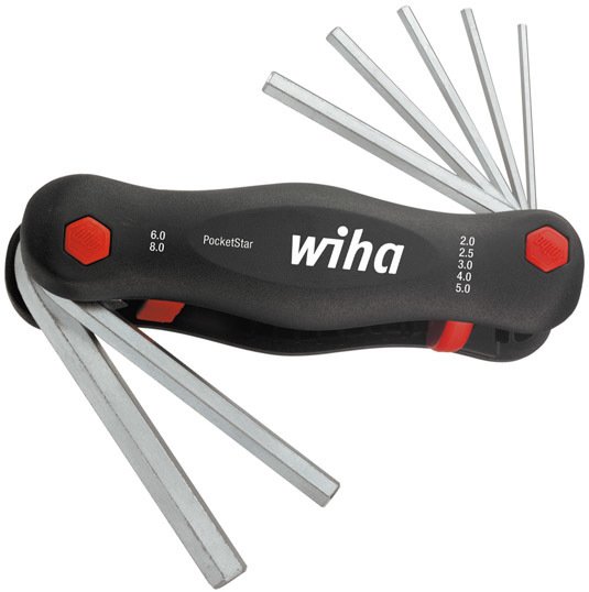 Wiha 351 PG7 Allen Anahtar set Çakı Tipi 7 parça 2-8 mm