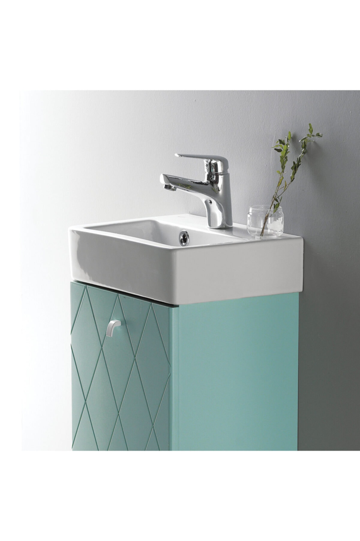 Turkuaz Seramik Mini Lavabo 28 x 37 cm
