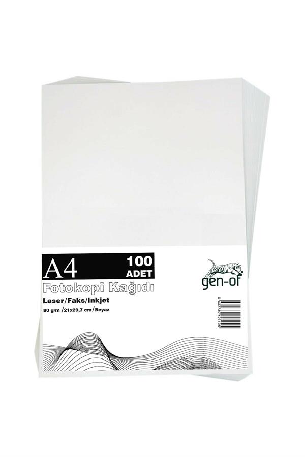 Gen-Of A4 Beyaz Fotokopi Kağıdı 80 g 100 Adet 1 Paket