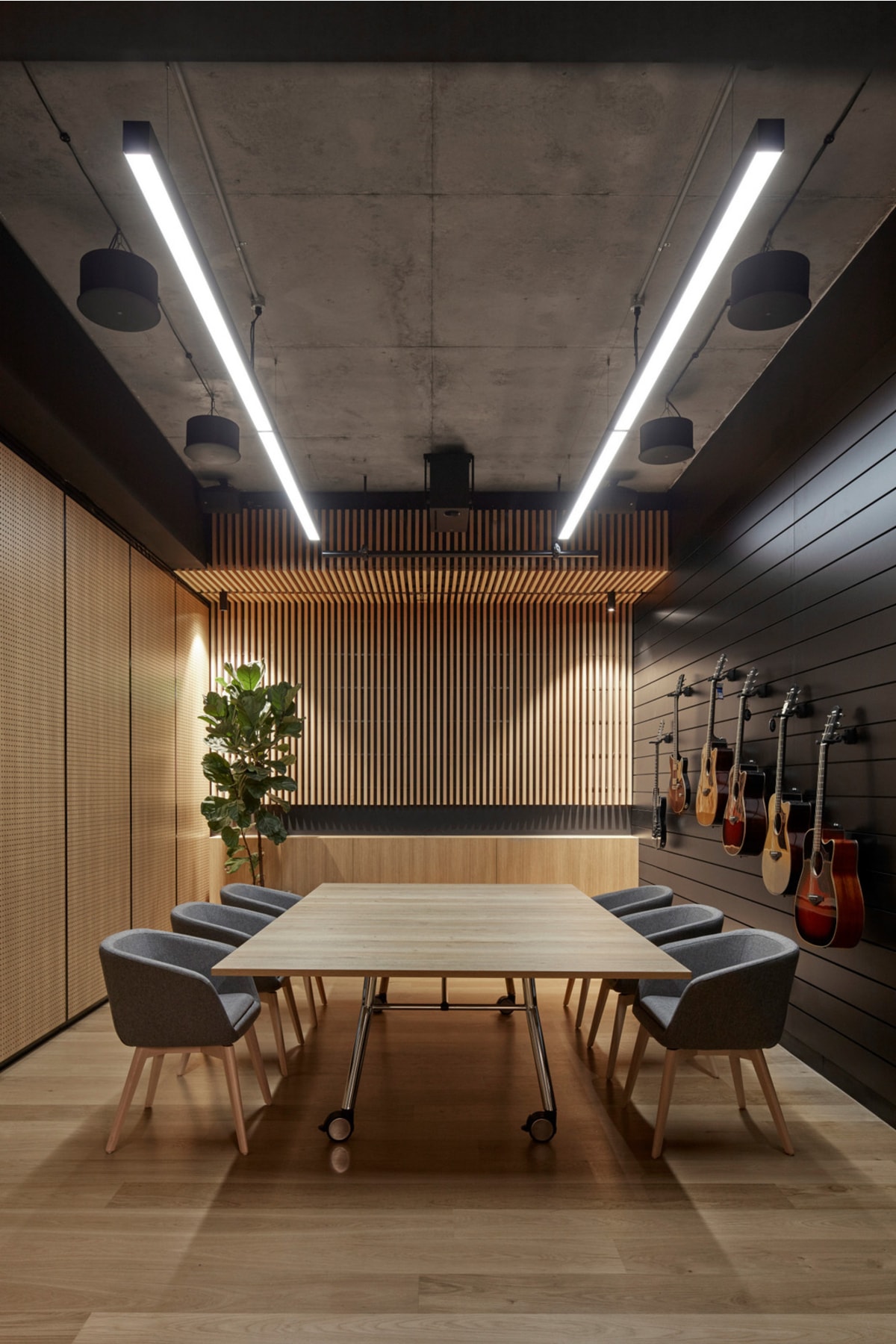 Teknoloji Elektrik Modern Linear Led Avize 300 Cm Beyaz Işık 6500 K 95 W