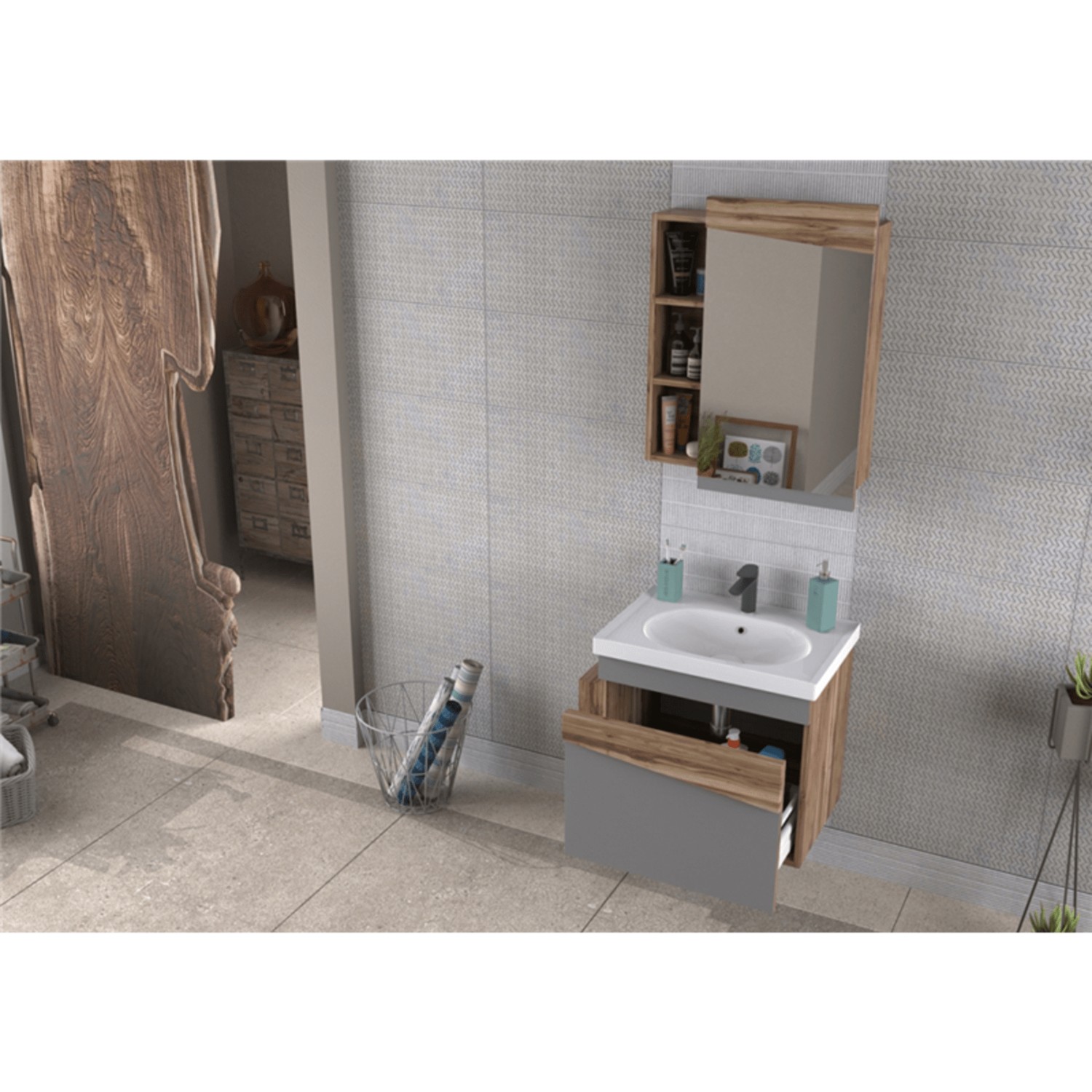 Biani Lapse 65 cm Banyo Dolabı