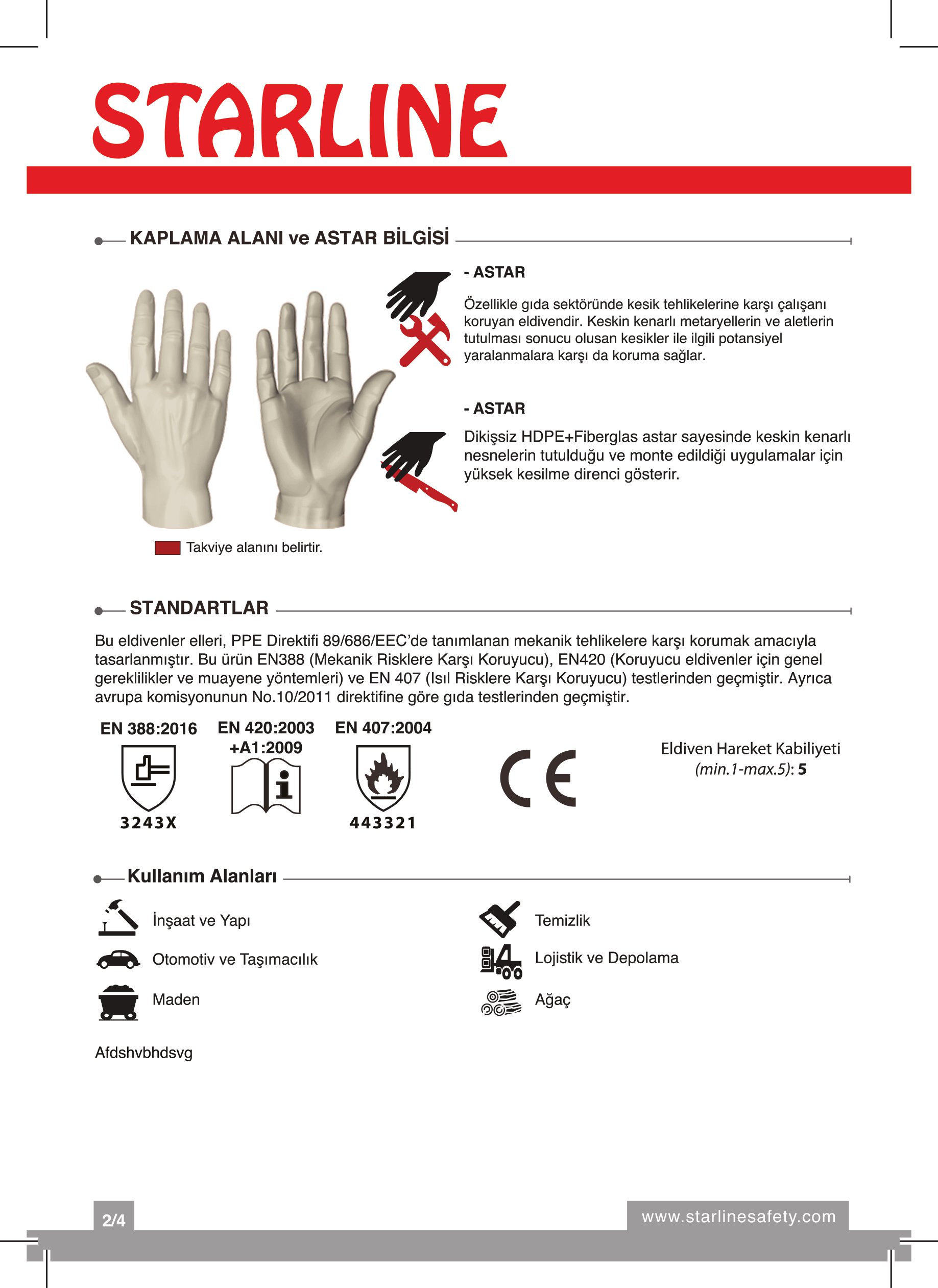 Starline C2AGP-18TK Yüksek Isıya Dayanaklı (250°- 500°) ve Örme Aramid Kumaşlı 3 Parmaklı 38 CM. Sarı Termal Eldiven (10/XL Beden)