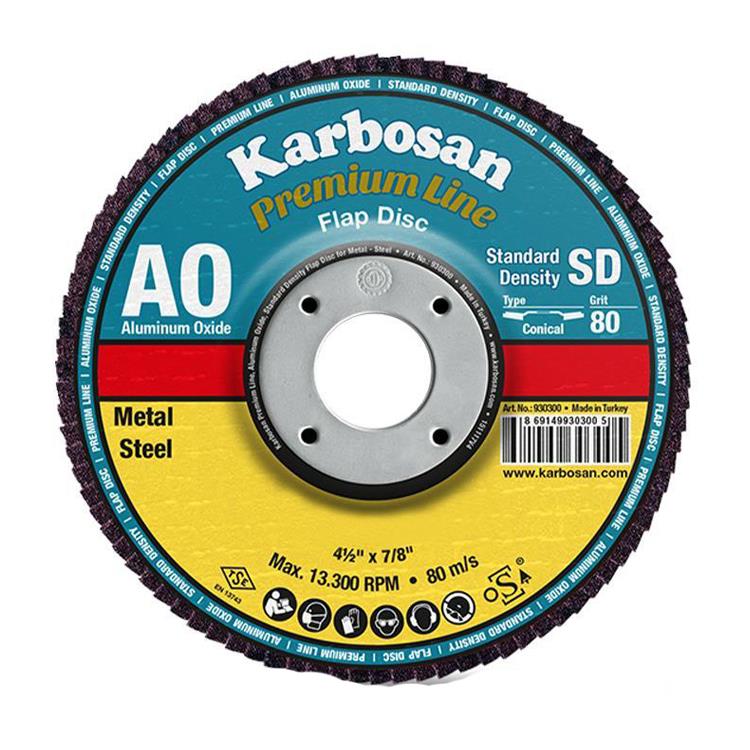 Karbosan 180X22 mm 7''X7/8'' Ao-40 Flap Disk 1 Adet