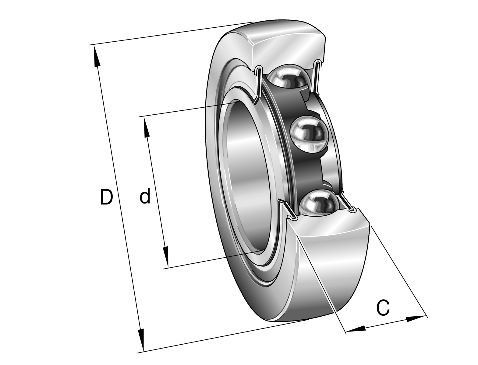 INA LR605-2RSR-HLC RULMAN