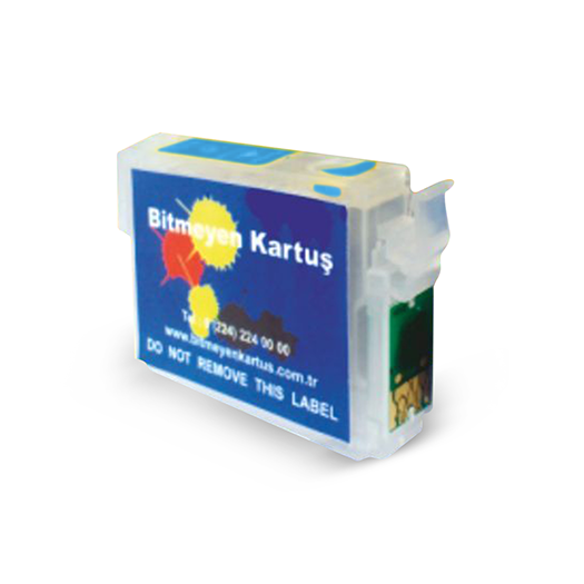 Epson T0712 Mavi Uyumlu Kolay Dolan Kartuş ''Dolu'' -D78/ D92/ Dx4000/ Dx4450/ Dx6050/ Dx7450/ Dx9400/ Bx6000/ Sx100/ Sx115/ Sx218/ Sx405/ Sx515/ Dx4050/ Dx5000/ Dx7000/ Dx8400/ Dx9400/ S20/ Sx105/ Sx200/ Sx400/ Sx415/ Sx600/ Bx300/ Bx310/ Sx110/ Sx20/ S