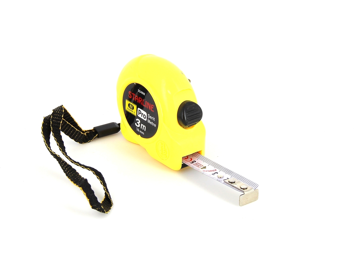 Starline 3G48W 3 MT Uzunluk X 16 MM Genişlik PRO Şerit Metre