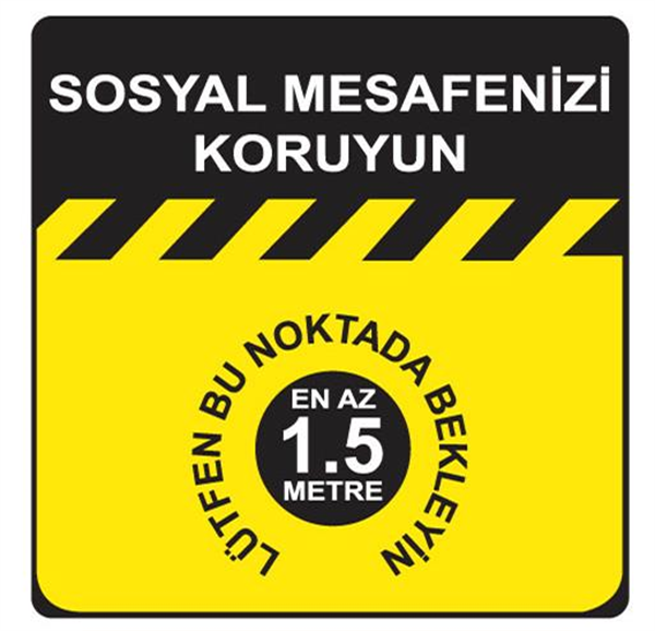 Gen-Of Lütfen Bu Noktada Bekleyin İkaz Bandı 1 Adet