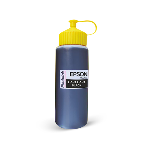 Photoink Süblimasyon-Transfer Baskı İçin 100 Gr Açık Açık Black Mürekkep 6 Renkli Yazıcılar İçin