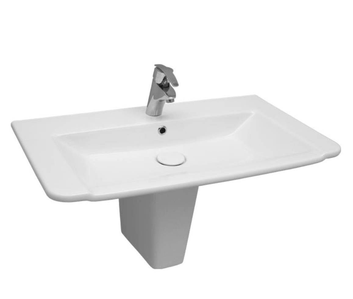 Serel Diagonal 48x85 cm Yarım Ayaklı Lavabo DG35+DG21