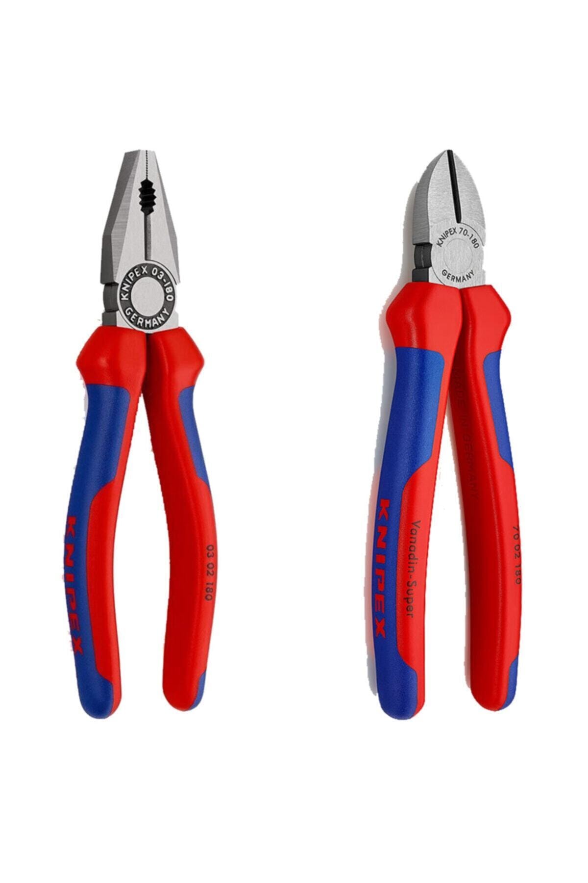 Knipex 0302180 Pense + 7002180 Yan Keski