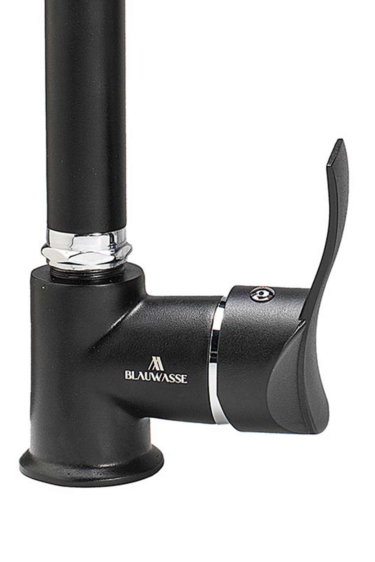 BlauWasse Code Black Siyah Mutfak Eviye Bataryası