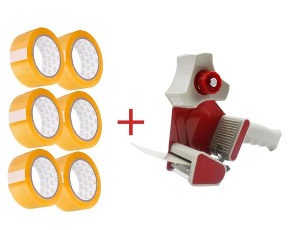 Eagle Ergonomik Koli Bantlama Bant Kesme Makinesi + Gen-Of 45x100 Koli Bandı 6 Adet