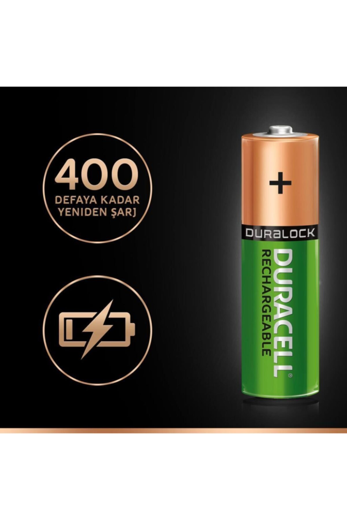 Duracell Şarj Edilebilir AA 1300mAh Piller 2 Li Paket X2 4 Adet
