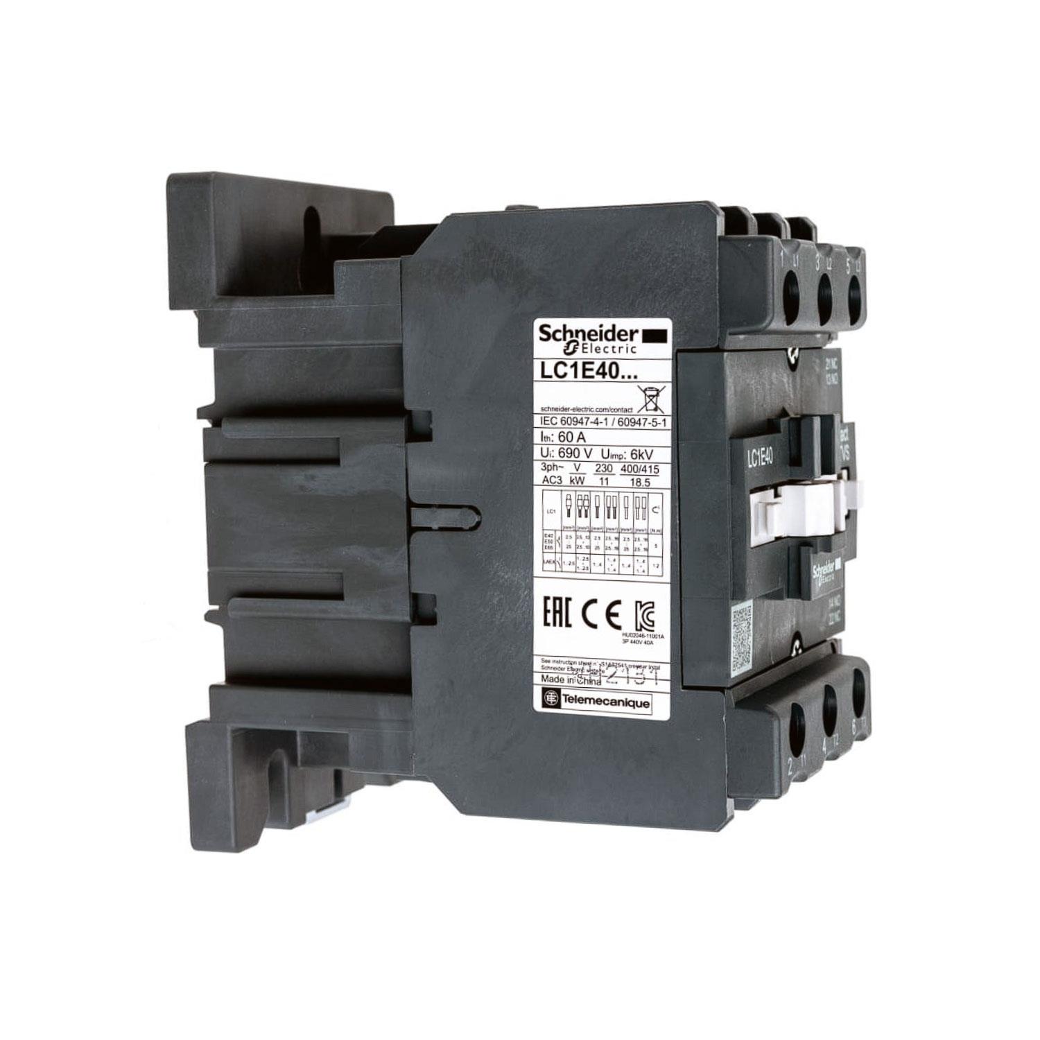SCHNEIDER EASYPACT TVS LC1E40M5 3P 40A 220VAC GÜÇ KONTAKTÖRÜ