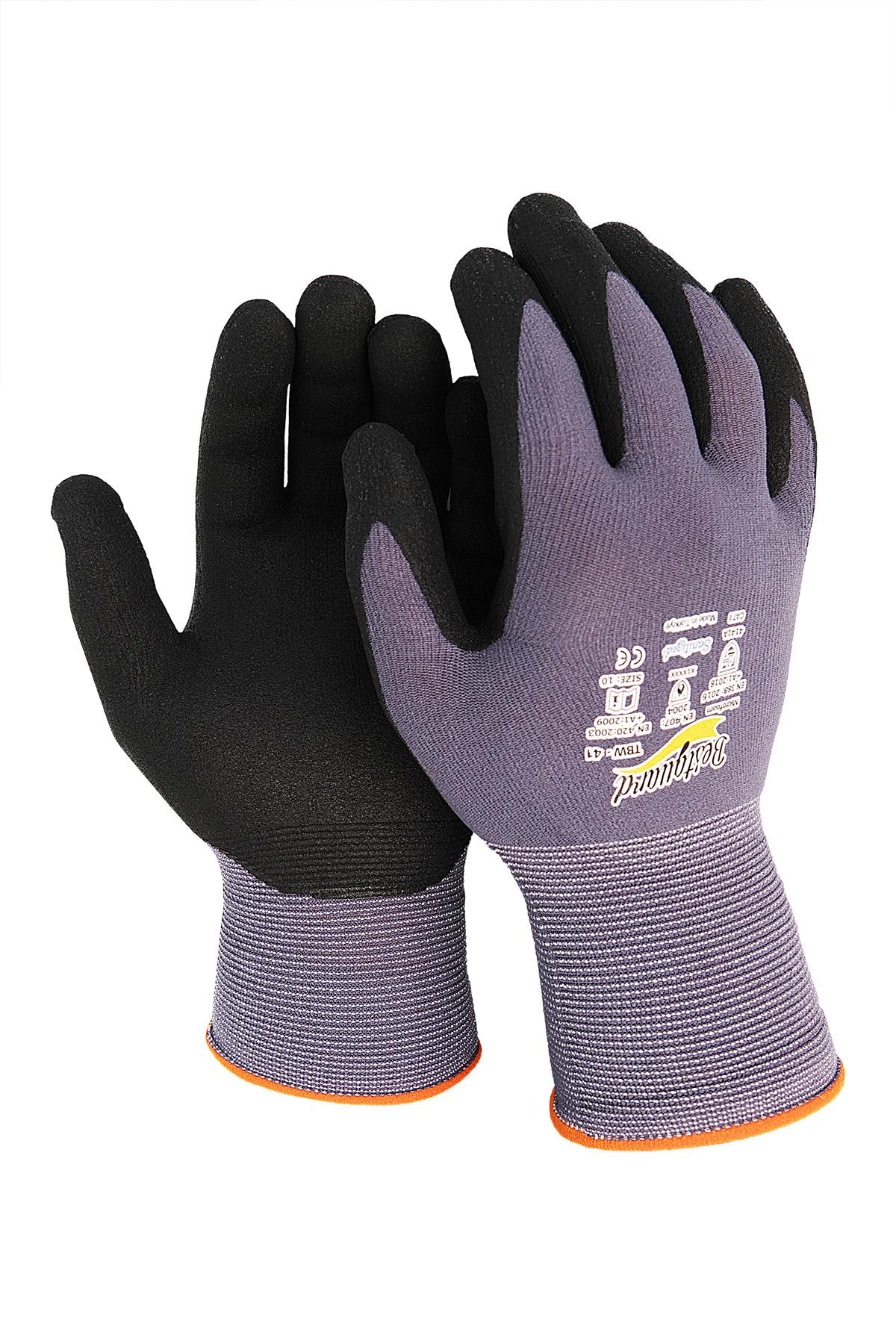 Bestguard Tbw41 Mikro Köpük Nitril Kaplama İş Eldiveni