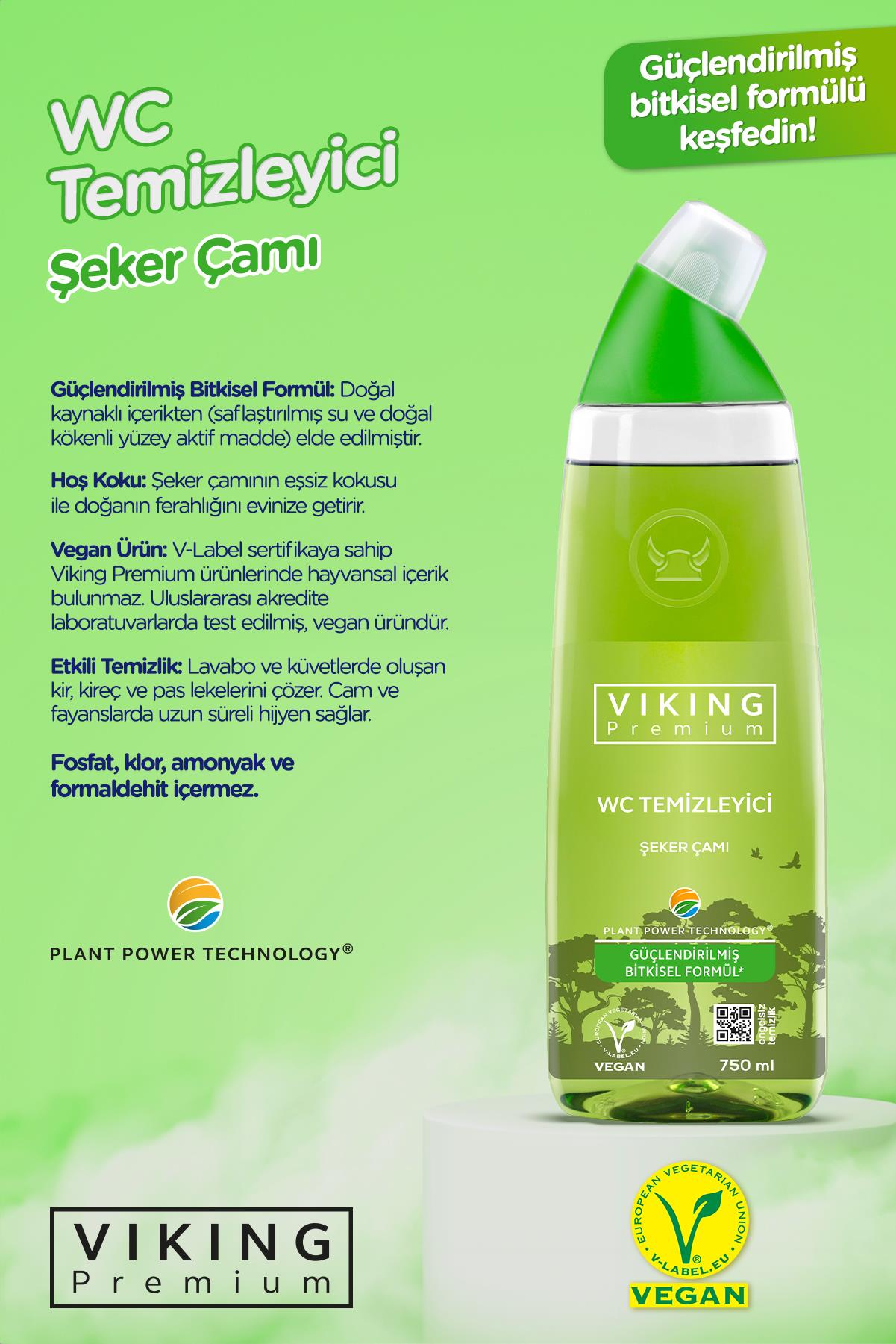 Viking Wc Temizleyici Şeker Çamı 750 Ml 2 Adet
