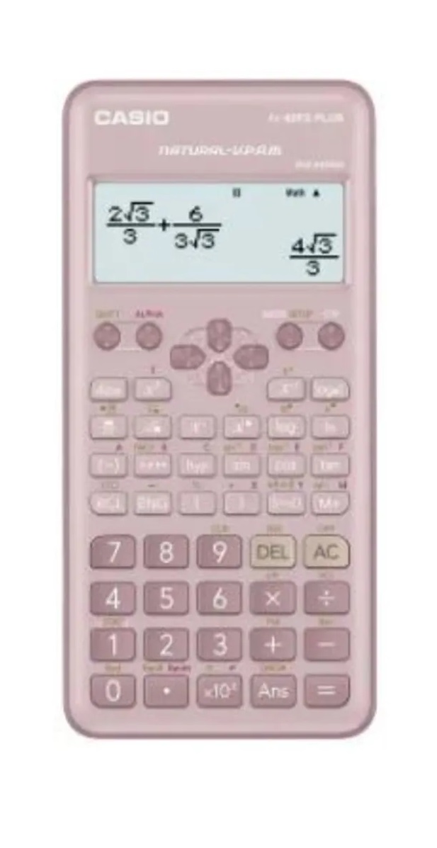 Casio FX-82ES Plus Pembe Bilimsel Fonksiyonlu Hesap Makinesi 2.Versiyon