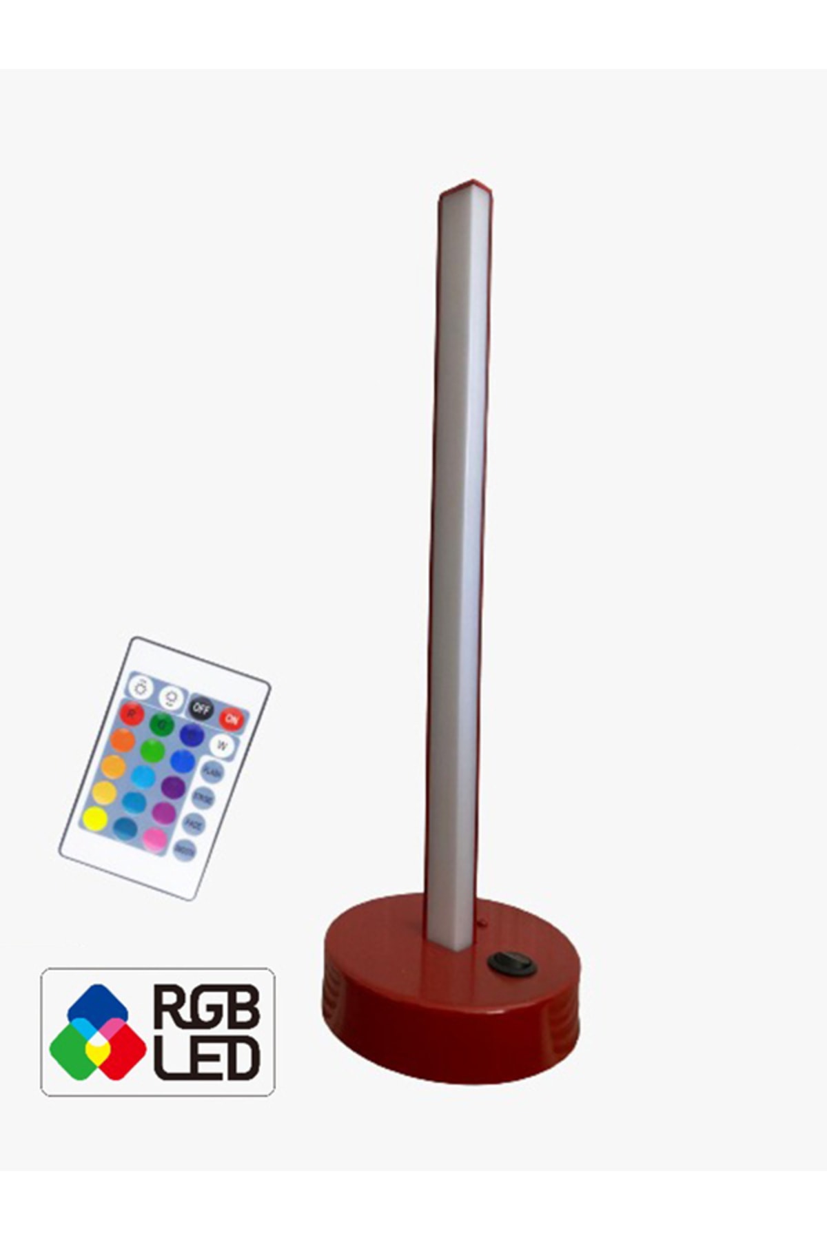 Teknoloji Elektrik Kumandalı Rgb Led Masa Lambası - Abajur Kırmızı