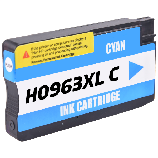 HP 963Xl 3Ja27Ae Uyumlu Mavi Kartuş - HP 9010 9012 9013 9016 9020