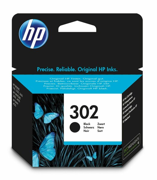 HP 302 F6U66Ae Siyah Mürekkep Kartuşu