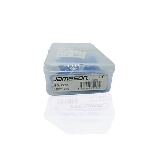 JAMESON JFD-2288 DİŞİ FASTON TİP İZOLELİ KABLO UCU (1,5-2,5 MM - MAVİ) (200 ADET )