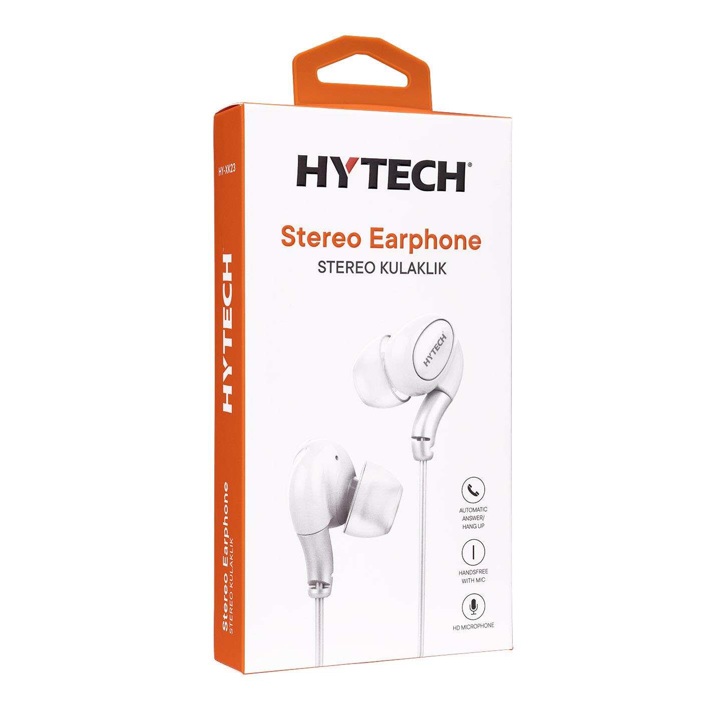 Hytech Hy-Xk23 Mobil Telefon Uyumlu Beyaz Kulak İçi Mikrofonlu Kulak İçi Kulaklık