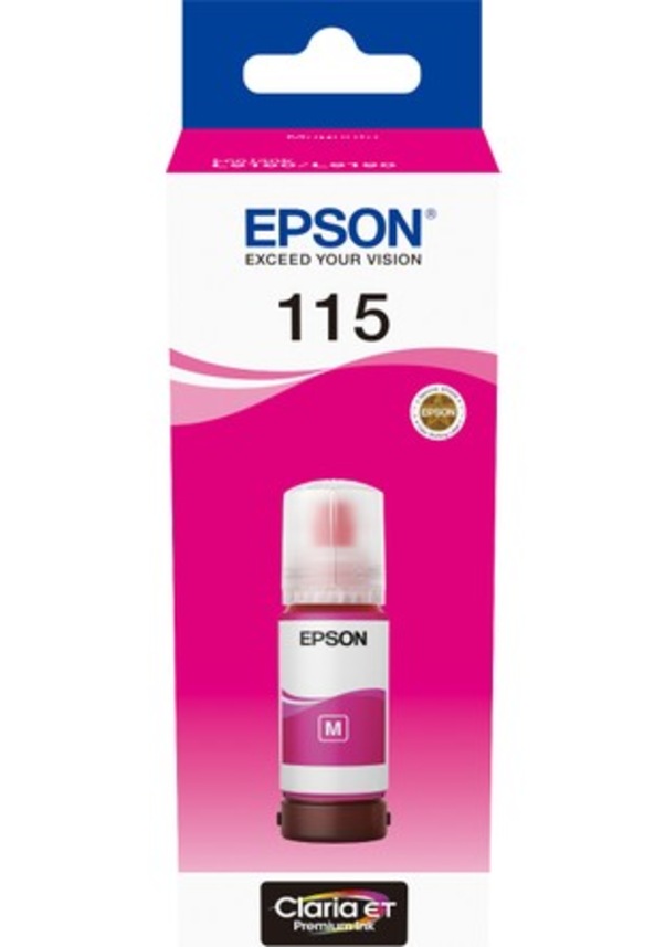 Epson 115 Magenta Kırmızı Şişe Mürekkep T07D34A L8160 L8180