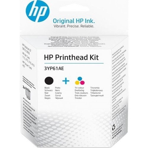 HP 3Yp61Ae Siyah Ve Üç Renkli Gt Serisi İçin Baskı Kafası Takımı HP Ink Tank 115 315 415 319 419