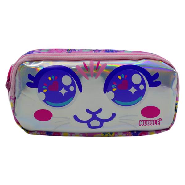 Muggle Bunny Pembe 2 Gözlü Kalemlik Çantası MU-7709